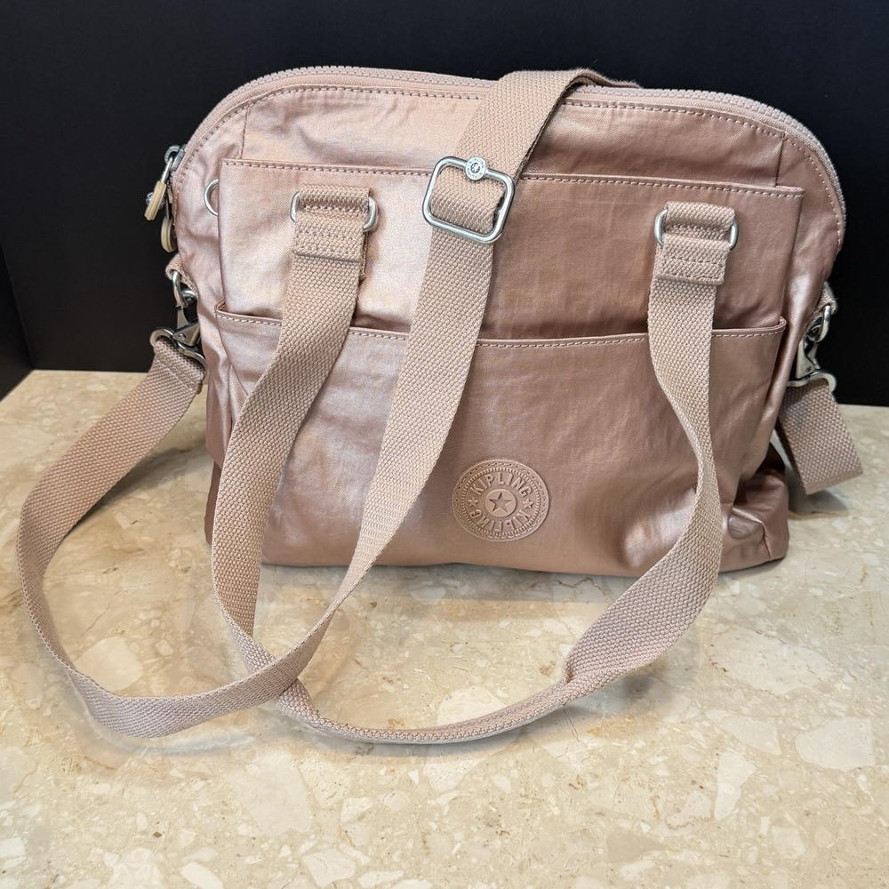 Kipling Womens Felicity Rose Golden Shoulder Bag NO CHARM